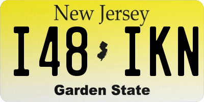NJ license plate I48IKN