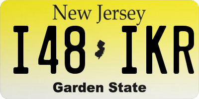 NJ license plate I48IKR