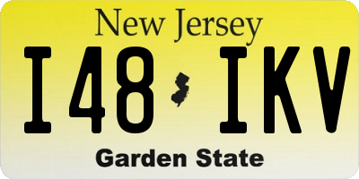 NJ license plate I48IKV