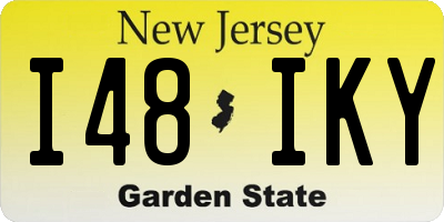 NJ license plate I48IKY