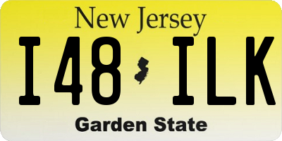 NJ license plate I48ILK