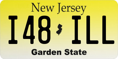 NJ license plate I48ILL