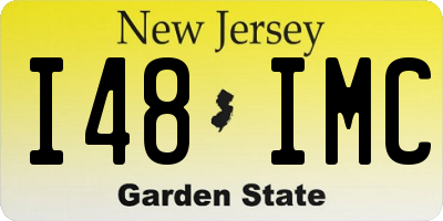 NJ license plate I48IMC