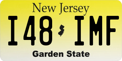 NJ license plate I48IMF
