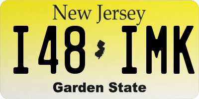 NJ license plate I48IMK