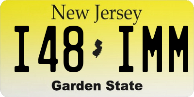 NJ license plate I48IMM