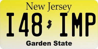 NJ license plate I48IMP