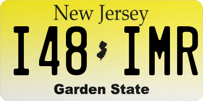 NJ license plate I48IMR