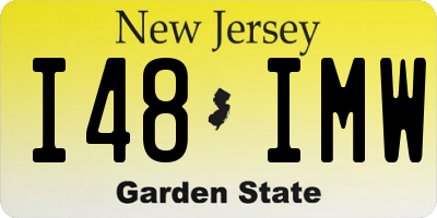 NJ license plate I48IMW