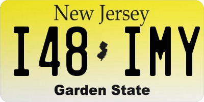 NJ license plate I48IMY