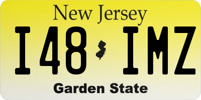 NJ license plate I48IMZ