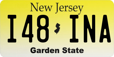 NJ license plate I48INA