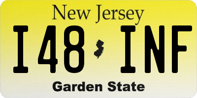 NJ license plate I48INF