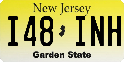 NJ license plate I48INH
