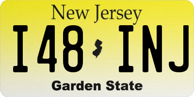 NJ license plate I48INJ