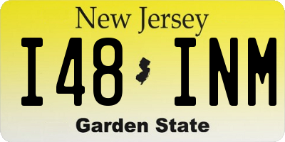 NJ license plate I48INM