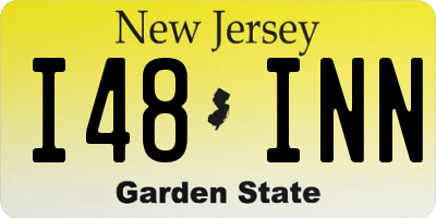 NJ license plate I48INN