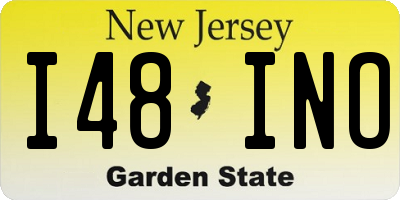 NJ license plate I48INO