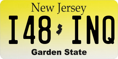NJ license plate I48INQ