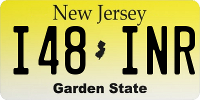 NJ license plate I48INR