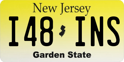 NJ license plate I48INS