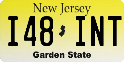 NJ license plate I48INT