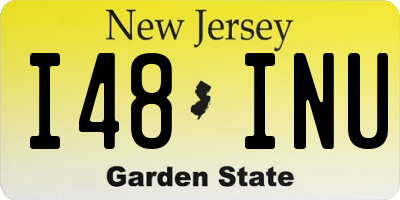 NJ license plate I48INU
