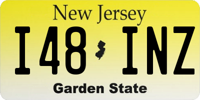 NJ license plate I48INZ