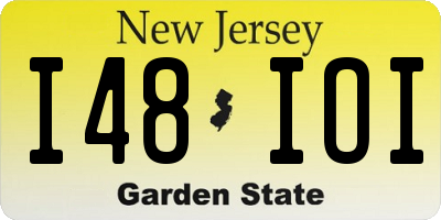 NJ license plate I48IOI