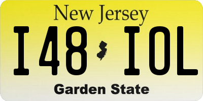 NJ license plate I48IOL
