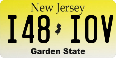 NJ license plate I48IOV