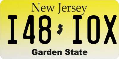 NJ license plate I48IOX