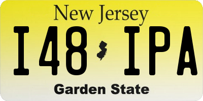 NJ license plate I48IPA