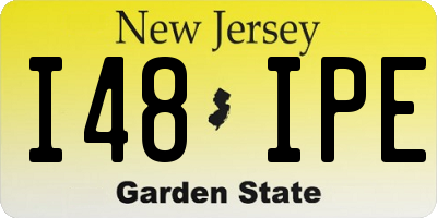 NJ license plate I48IPE