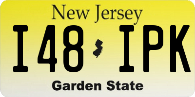 NJ license plate I48IPK