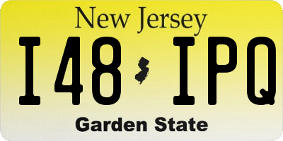 NJ license plate I48IPQ