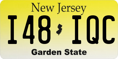 NJ license plate I48IQC