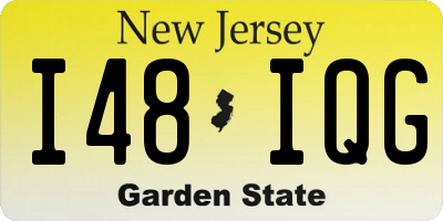 NJ license plate I48IQG