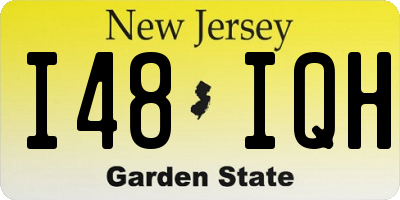NJ license plate I48IQH