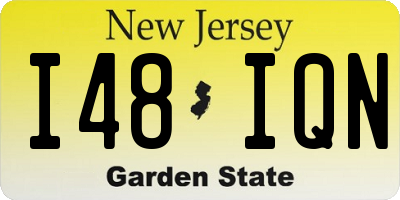 NJ license plate I48IQN