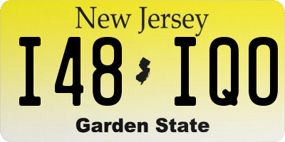 NJ license plate I48IQO
