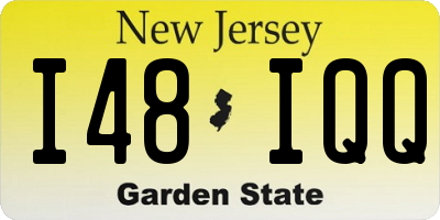 NJ license plate I48IQQ