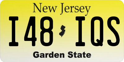 NJ license plate I48IQS