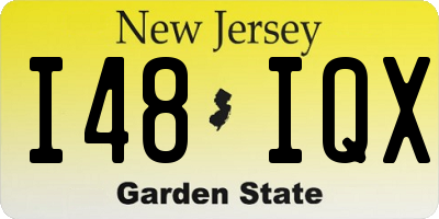 NJ license plate I48IQX