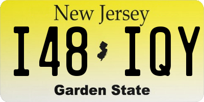 NJ license plate I48IQY