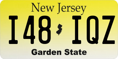NJ license plate I48IQZ