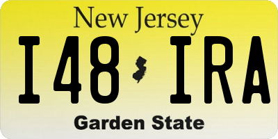 NJ license plate I48IRA