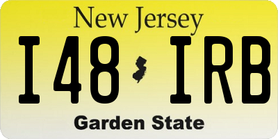 NJ license plate I48IRB