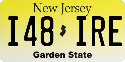 NJ license plate I48IRE