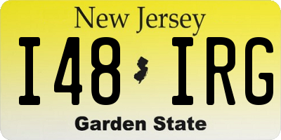NJ license plate I48IRG